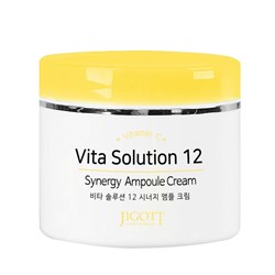 Jigott Ампульный крем для отбеливания и разглаживания морщин / Vita Solution 12 Synergy Ampoule Cream, 100 мл 15655-16403 - фото 14777383