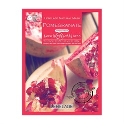 Lebelage Маска тканевая с экстрактом граната / Pomegranate Natural Mask, 23 мл 13071-11793 - фото 14779970