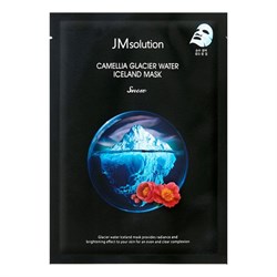 JMsolution Тонизирующая тканевая маска с экстрактом камелии / Camellia Glacier Water Iceland Mask Snow, 30 мл 19778-21502 - фото 14780082