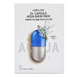 Lebelage Тканевая маска с морской водой / Dr. Capsule Aqua Mask Pack, 25 мл 22668-63943 - фото 14780180