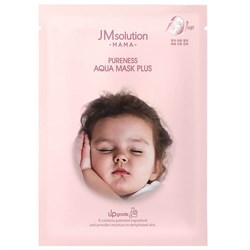 Jmsolution Маска тканевая для лица гипоаллергенная увлажняющая / Mama Pureness Aqua Mask Plus, 30 мл 23685-65411 - фото 14780202