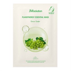 Jmsolution Тканевая маска для лица ревитализирующая с зелёным виноградом / Plansynergy Essential Mask Green Grape, 30 мл 23680-65417 - фото 14780206