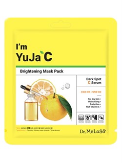 Dr.MeLoSo Тканевая маска для лица с витамином C / I'm Yuja C Brightening Mask, 25 мл 24741-72437 - фото 14780333