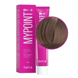 TEFIA Mypoint 7.87 Перманентная крем-краска для волос / Блондин коричнево-фиолетовый, 60 мл 20116-24097 - фото 14781996