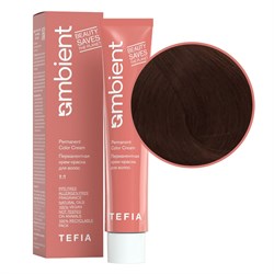 TEFIA Ambient 5.4 Перманентная крем-краска для волос / Светлый брюнет медный, 60 мл 22193-41519 - фото 14782099