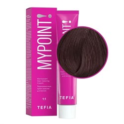 TEFIA Mypoint 6.85 Перманентная крем-краска для волос / Темный блондин коричнево-красный, 60 мл 20109-24091 - фото 14782289