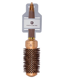 Kristaller Термобрашинг для укладки волос / Ceramic + Ionic TG-X16/43, 43 мм, коричневый 25333-73595 - фото 14784232