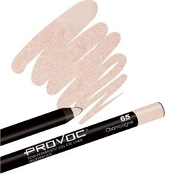 Provoc Гелевый карандаш-подводка для глаз водостойкий / Semi Permanent Gel Eye Liner №65 Champagne, шампань с шиммером 7841-5294 - фото 14785641