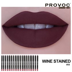 Provoc Полупермаментный гелевый карандаш для губ / 08 Wine Stained 7849-5301 - фото 14785769