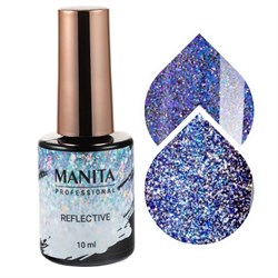 Manita Professional Гель-лак для ногтей светоотражающий с хлопьями юки / Multichrome Reflective №09, 10 мл 22362-54776 - фото 14787293