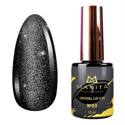 Manita Professional Гель-лак для ногтей с эффектом кошачьего глаза / Crystal Cat Eye №03, 10 мл 23282-64711 - фото 14787453