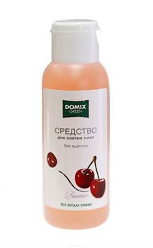 Domix Green Жидкость для снятия лака без ацетона «Вишня», 105 мл 6411-4403 - фото 14787770