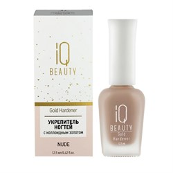 IQ Beauty Укрепитель для ногтей с коллоидным золотом / Gold Hardener Nude, 12,5 мл 23813-65565 - фото 14787854