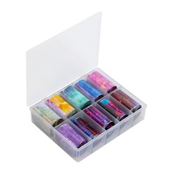 Nail Art Набор фольги для дизайна ногтей, ассорти, 10 шт 15092-15811 - фото 14788310