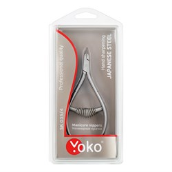 YOKO Кусачки маникюрные для кутикулы / Professional Quality SK 035/4, спиральная пружина, ручная заточка, 4 мм 24668-72634 - фото 14788953