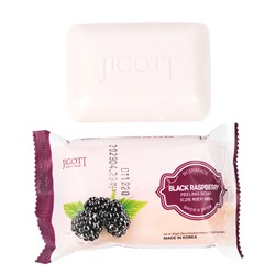 Jigott Мыло-скраб для лица и тела с экстрактом ежевики / Black Raspberry Scrub Soap, 150 г 25821-73153 - фото 14804369
