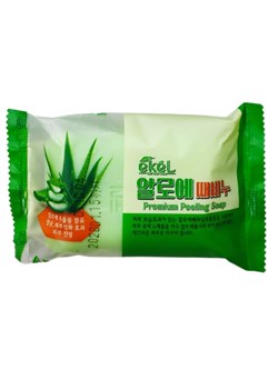 Ekel Косметическое пилинг-мыло для лица и тела с экстрактом алоэ / Aloe Peeling Soap, 150 г 25375-75820 - фото 14804439