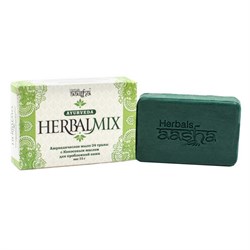 Aasha Herbals Мыло косметическое с кокосовым маслом Herbalmix, 75 г 17836-19109 - фото 14804474