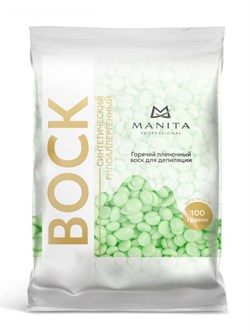 Manita Professional Воск для депиляции в гранулах синтетический, яблоко, 100 г 24648-72285 - фото 14804867