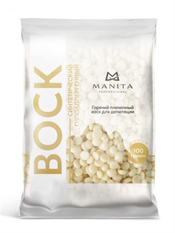 Manita Professional Воск для депиляции в гранулах синтетический, белый шоколад, 100 г 24639-72298 - фото 14804890