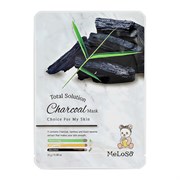 MeLoSo Тканевая маска для лица с экстрактом древесного угля / Total Solution Charcoal Mask, 25 г 24705-72421