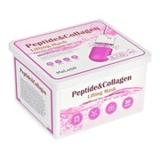 MeLoSo Набор омолаживающих тканевых масок с пептидами и коллагеном / Peptide & Collagen Lifting Mask, 30 шт 24730-72428