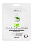 MEDIBEAU Маска тканевая для лица с экстрактом центеллы / One Day Essential Skin Care Mask Pack Cica, 20 мл 25410-75848