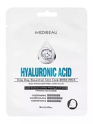 MEDIBEAU Маска тканевая для лица с гиалуроновой кислотой / One Day Essential Skin Care Mask Pack Hyualuronic Acid, 20 мл 25409-75864