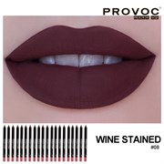 Provoc Полупермаментный гелевый карандаш для губ / 08 Wine Stained 7849-5301