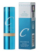 Enough Увлажняющая тональная основа-стик с кистью / Collagen 3X Moisture Stick Foundation #21N, прозрачный бежевый, 14 г 27914-76624