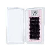 Lash Secret Ресницы для наращивания, одна длина, 16 линий, D, 0.12 мм, чёрный 10540-8146