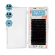 Lash&Go Ресницы на ленте Микс 16 линий 7-14 мм, D, 0,05 мм, черный 12634-10982