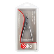 YOKO Кусачки маникюрные для кутикулы / Professional Quality SK 048A, двойная пружина, ручная заточка, 7 мм 24672-73232