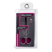 Frau Finger Ножницы маникюрные для кутикулы изогнутые / Professional FSP-112DP, матовые, ручная заточка, 9 см 23242-65648