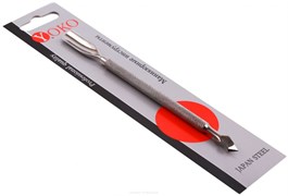 YOKO Шабер маникюрный двусторонний / Professional Quality SI 005, лопатка/топорик, 14 см 3734-2791
