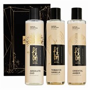 BeOn Подарочный набор парфюрованных гелей для душа №34 / Royal Absolute oud, Oriental Amber, Tobacco Vanilla, 260 мл x 3 23810-65542