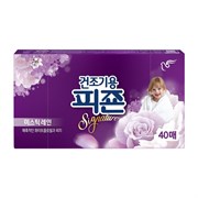 PIGEON Кондиционер-салфетки для использовании в сушильной машине / Rich Perfume Dryer Sheet Mystic Rain, 40 листов 20736-29278