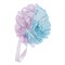 Dewal Beauty Мочалка для тела BCS-70, белая с голубым, фиолетовым, 70 г 21034-29834 - фото 14804737